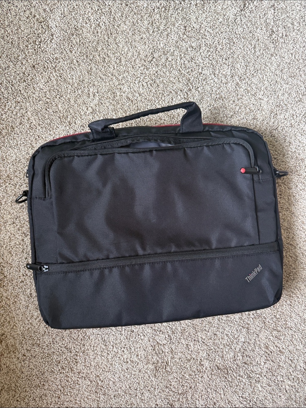 Lenovo ThinkPad Black Laptop Briefcase Bag with Red Accent